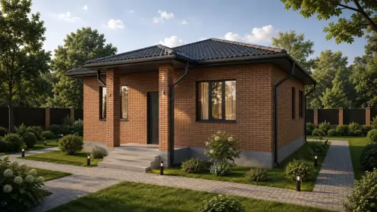 дом из кирпича Бавария 70